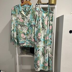 Floral Print Midi Dress and Jacket